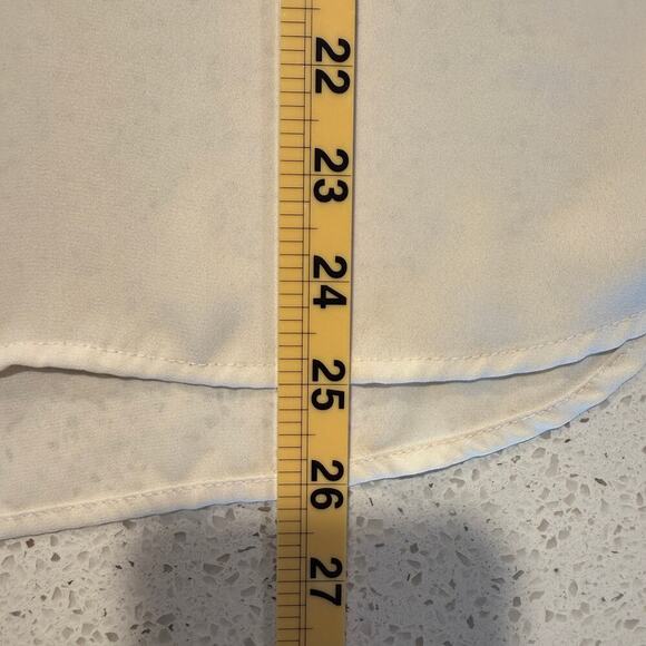 Daniel Rainn Anthropologie Cream Boho Peasant Blouse M Long Sleeve Romantic - Picture 9 of 10